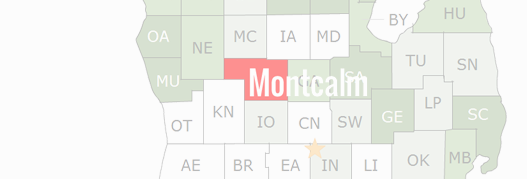 Montcalm County Map