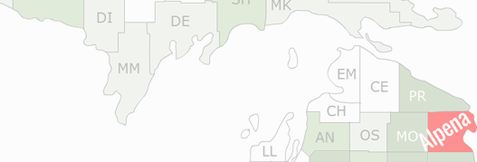 Alpena County Map