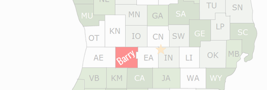 Barry County Map