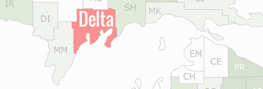 Delta County Map